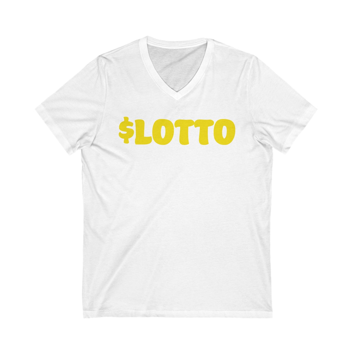 Lucky Lotto V-Neck Tee, Casual Tee Shirt