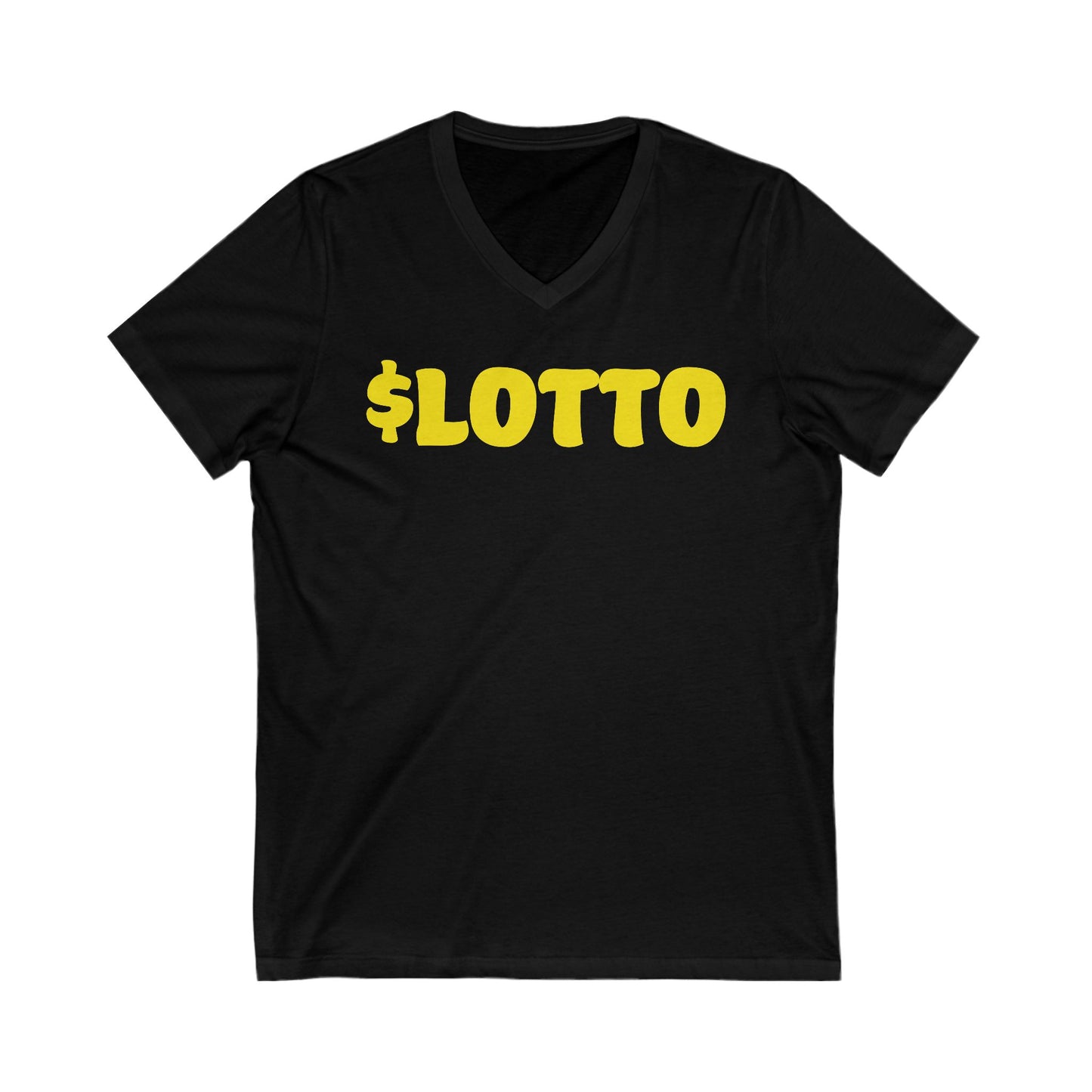 Lucky Lotto V-Neck Tee, Casual Tee Shirt