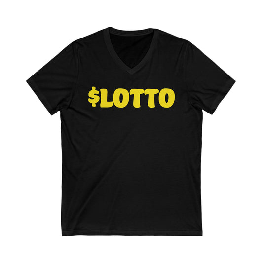 Lucky Lotto V-Neck Tee, Casual Tee Shirt